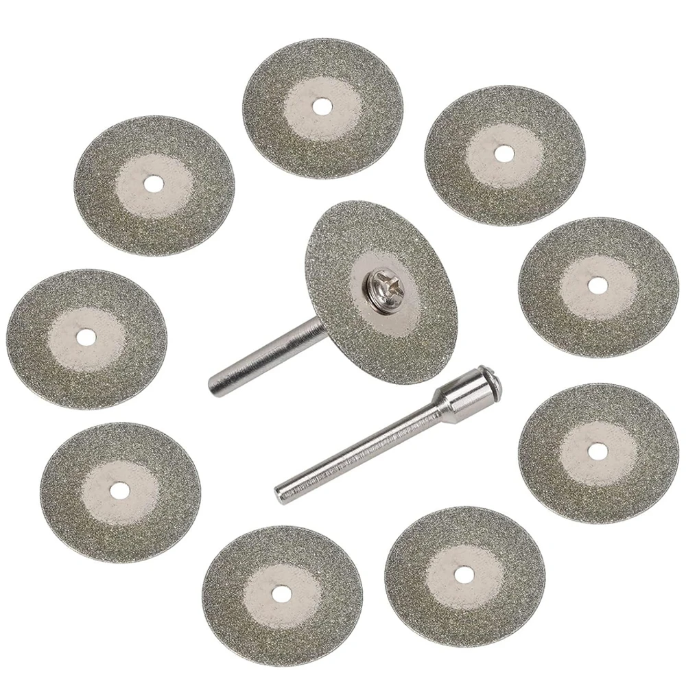5/10 Pieces 22mm Diamond Cutting Discs Mini Saw Blades Compatible with Dremel Drill for Rotary Tools