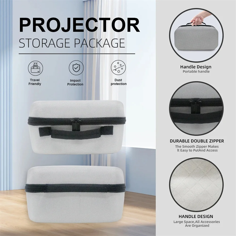 ZDSSY Custodia Impermeabile Per Proiettore HY300 HY320, Portatile Con Scomparti Per Accessori, Nylon Resistente