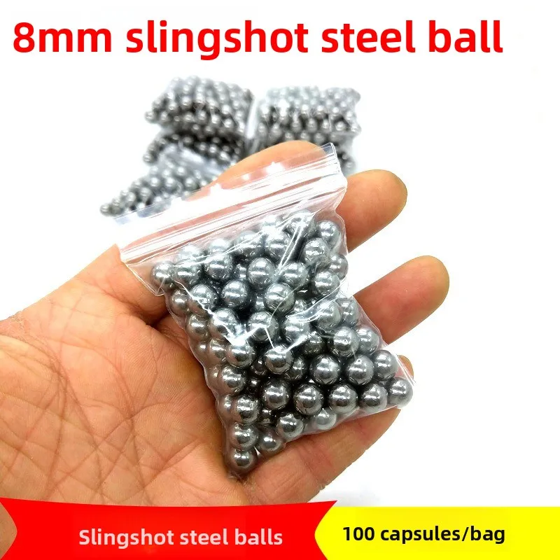 

Slingshot Steel Ball 8mm Accessory Oil-free Outdoor Hunting Shooting Practice Practical Solid Rolling Ball Steel Ball Marble
