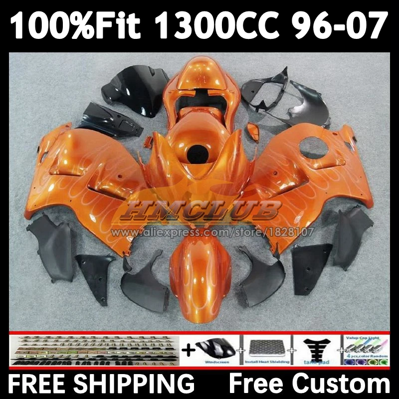 Body For SUZUKI Hayabusa orange light GSXR 1300 GSXR1300 96 97 98 99 01 36No.06 GSXR-1300 2002 2003 2004 2005 2006 2007 Fairing