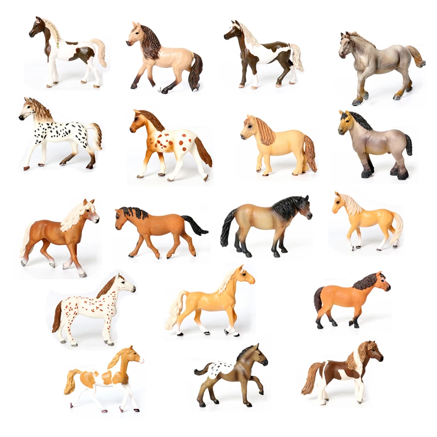 

Simulation Pony Figurines Animal Models Welsh Aden Stallion Arabian Horse Action Figure Educational Collection Toy for Kids Gift