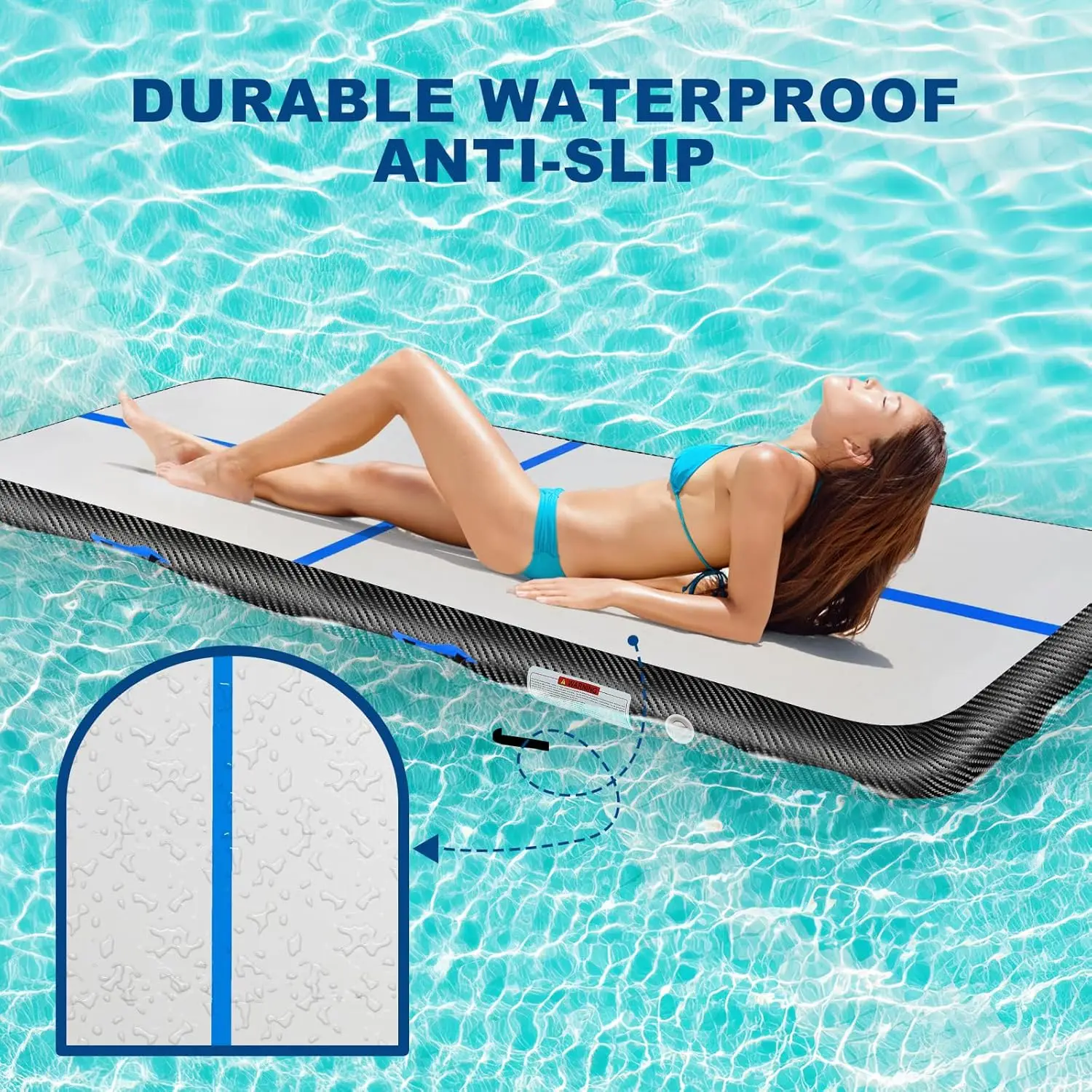 Portable Inflatable Air Track Gymnastics Mat 4M-12M
