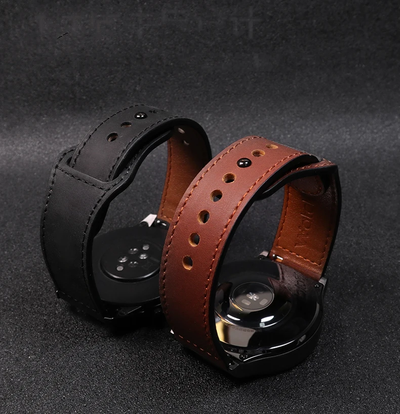 20mm/22mm leather band For Amazfit GTS/2/2e/GTS2 Mini/GTR 3/Pro 47mm/GTR2/2e/stratos 2/3 Sport Watch Bracelet Amazfit bip strap