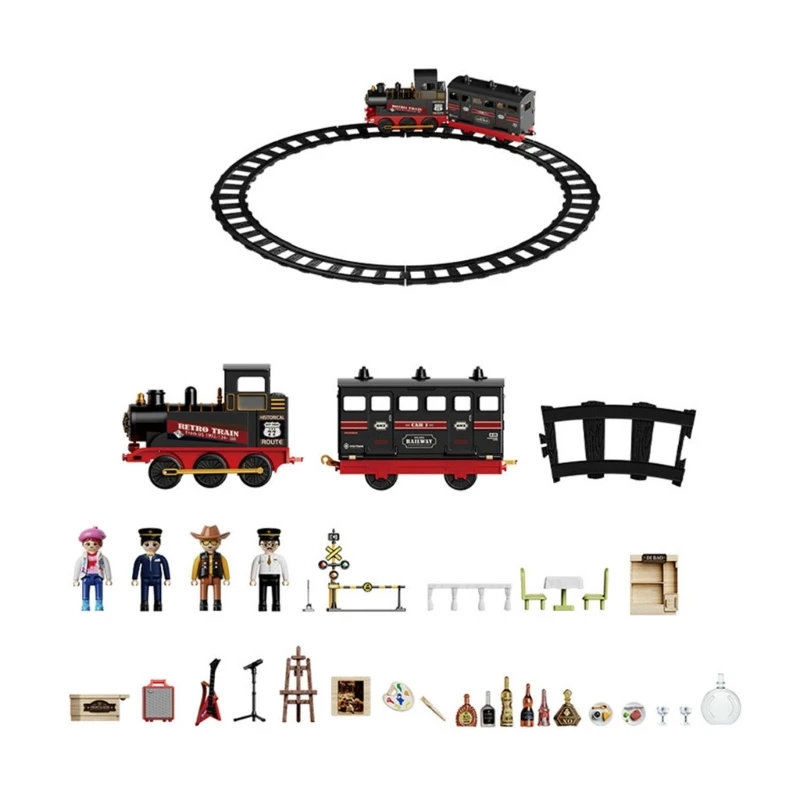

Retro Track Fog Train Toy Set With Realistic Fogging Simulation For Kids And Collectors 15UB