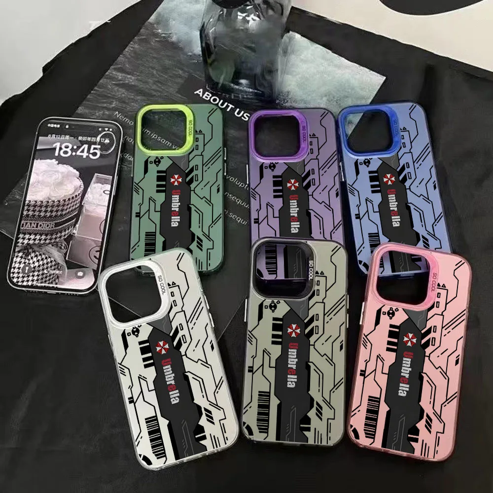 Чехол для телефона Resident Evil Umbrellas для Samsung Galaxy S26 S25 Edge S24 S23 S22 S21 FE S20 Ultra Plus 5G, серебристый, жесткий