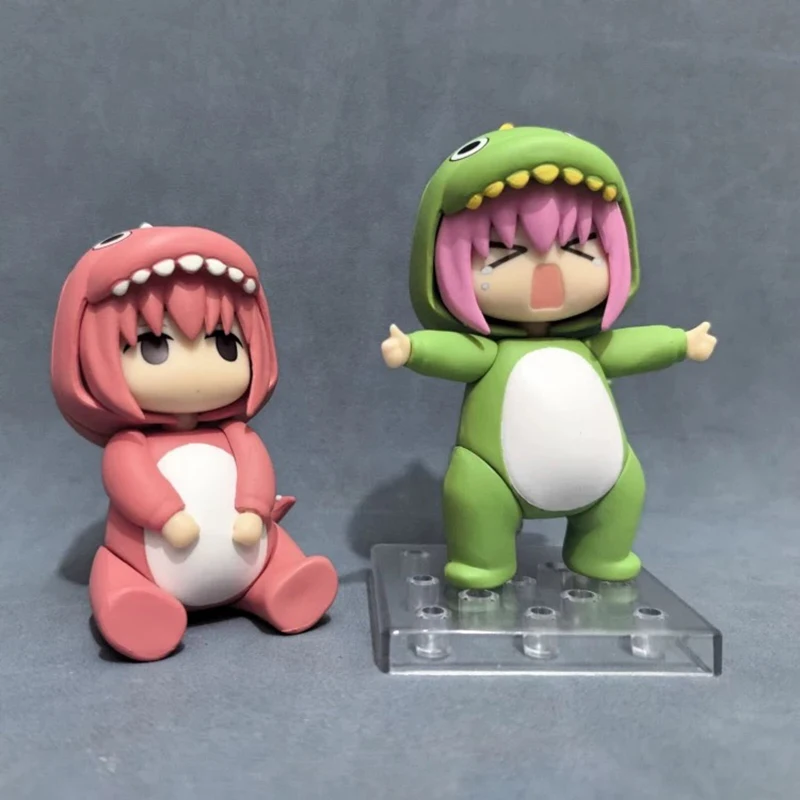 10cm Anime Lonely Rock Dinosaur Pochy Pink Green Pvc Action Figure Collection Statue Model Toys Doll Children'S Holiday Gifts