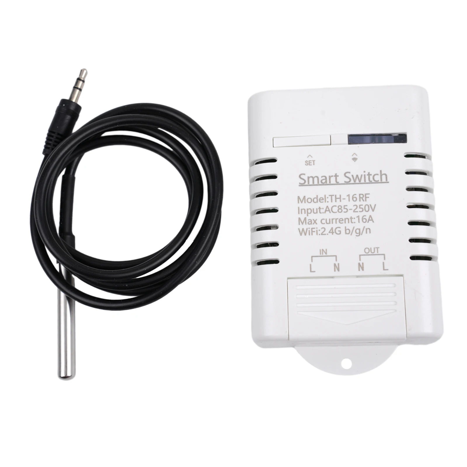 Smart Switch Temperature Sensor 3000W AC 85-250V DS18B20 High Accuracy Home Remote Control Timing Waterproof WiFi