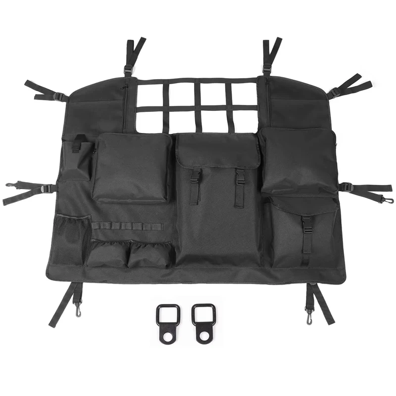 

Net Storage Large Capacity Tool Kits Cargo Bag Organizers Holder Back Seat Bag for 2007-2023 Jeep Wrangler JK/JL Rear Seat Cargo