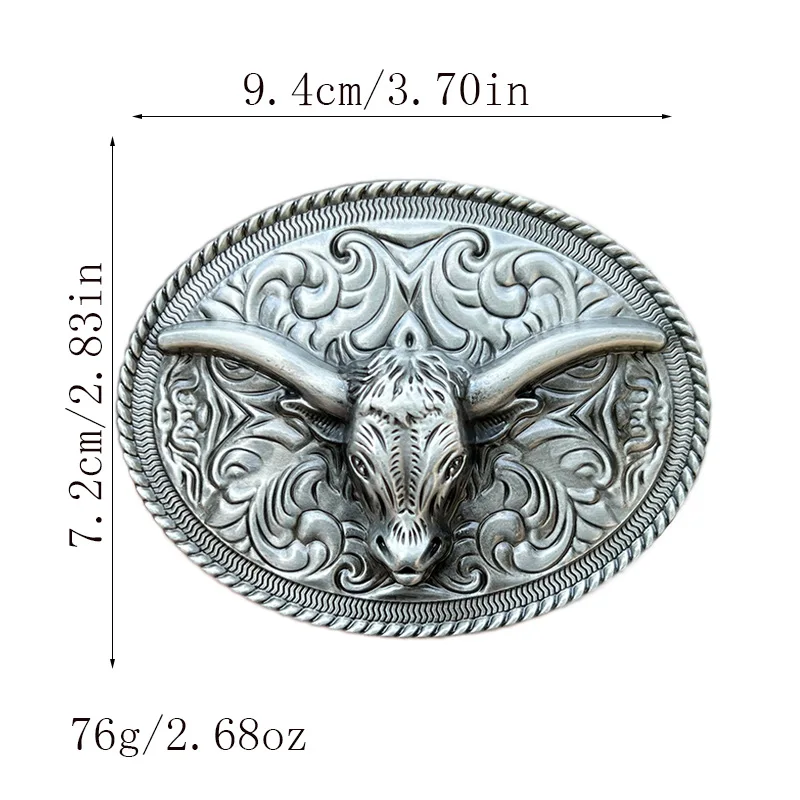 Bull belt buckle