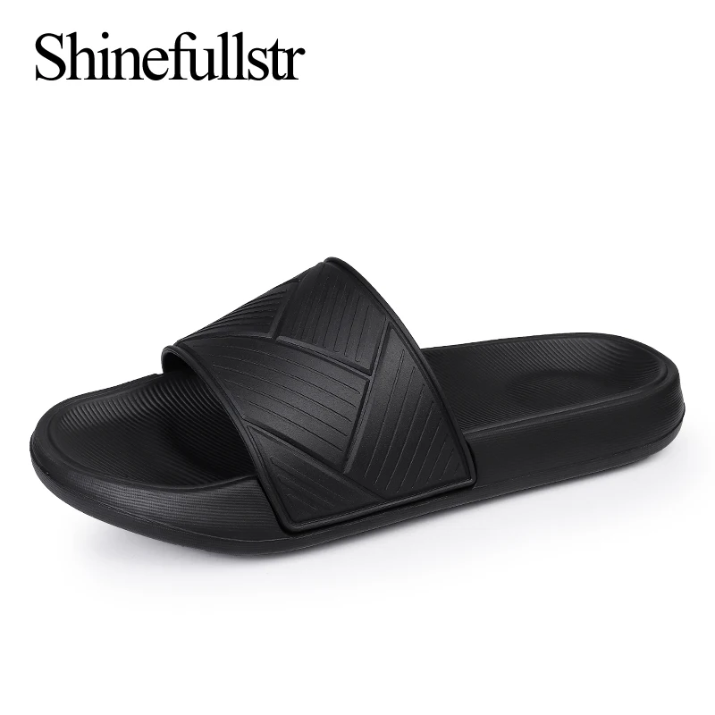 Summer Mens Anti Slip EVA Slides Slippers Men Beach Outdoor Slippers Soft Lightweight Big Size 47 48