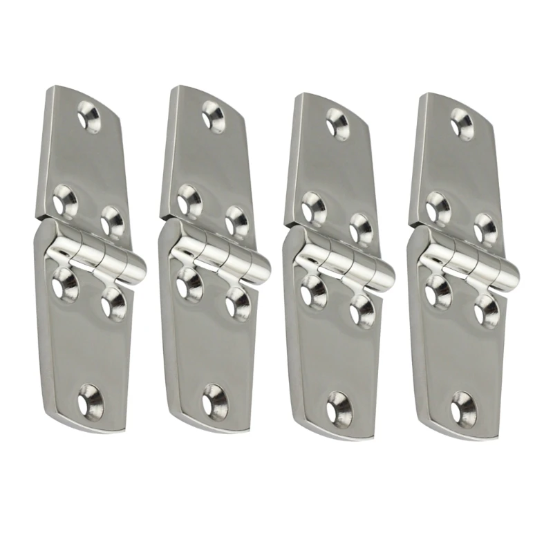 

4Pcs Dinghy Home Desk Marine Grade Stainless Hinge for Yacht Boat Door Hinges Window Cabinet Furniture Fitting Hardware