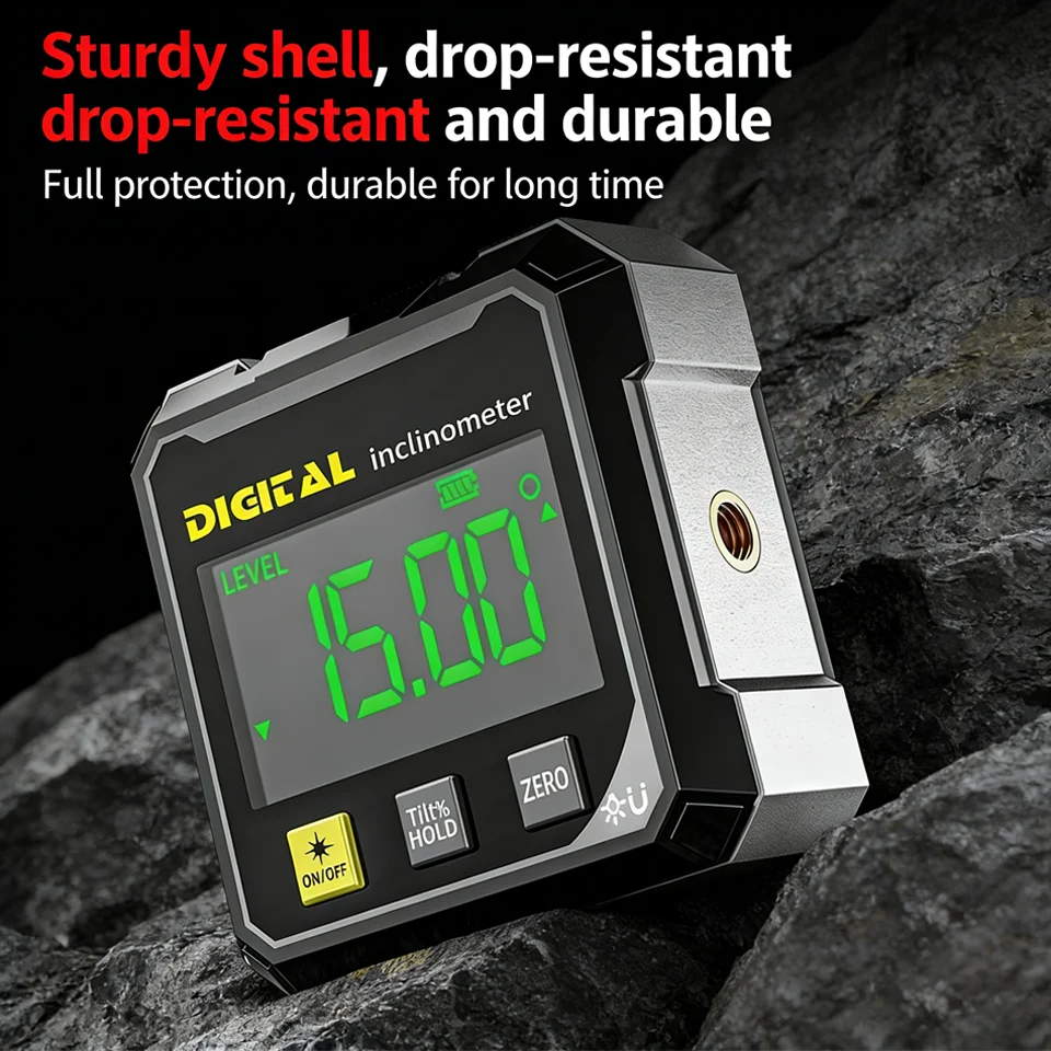 

Новый цифровой инклинометр-уровнемер 2026 года с дисплеем и подсветкой в корпусе