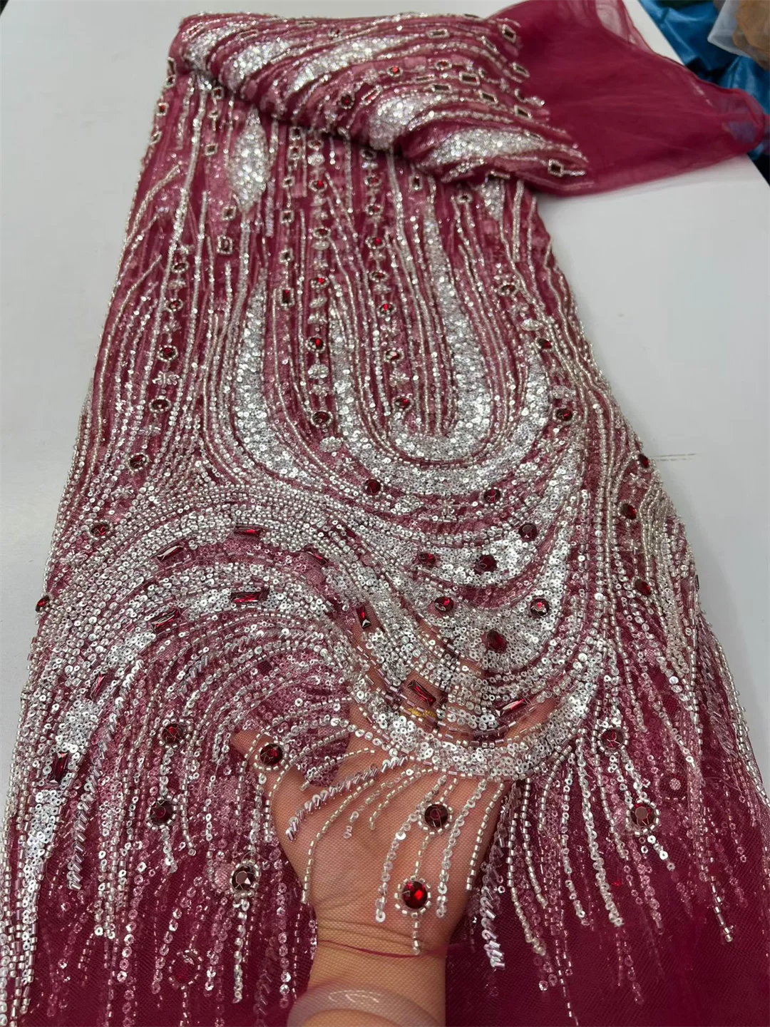 2026 New Design Nigerian Diamo - огляд і ціна Glitter Tablecloth