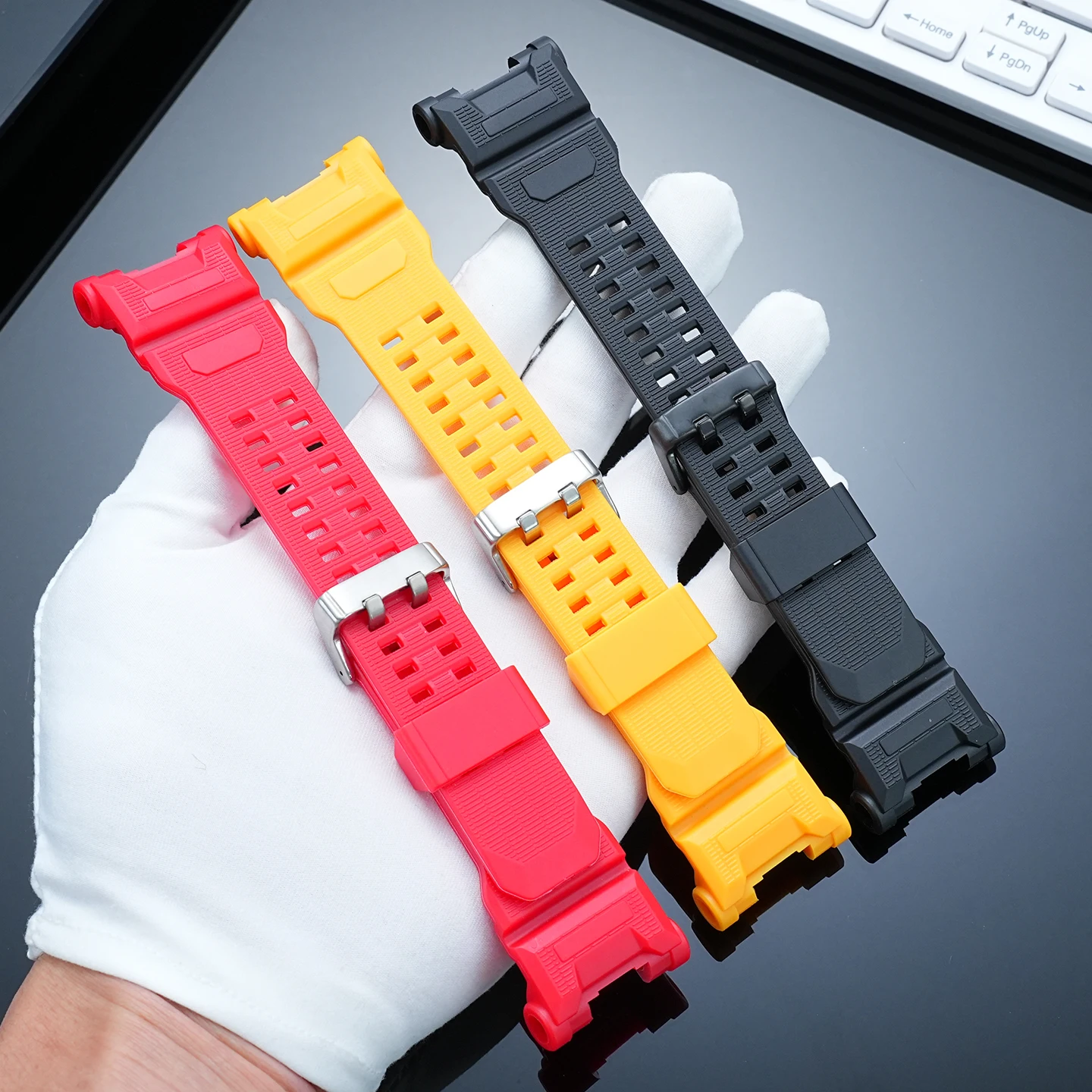 GPR-H1000 Silicone Watch Strap For Casio G-shock Rangeman 3554 GPR-H1000 Waterproof Resin Watchband Skin-friendly Cat Man 3 Belt