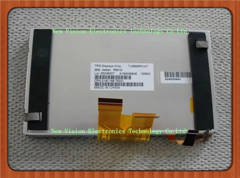 

TJ065MP01AT TJ065MP02AA Original 6.5" inch Car Navigation LCD Screen Panel for TPO