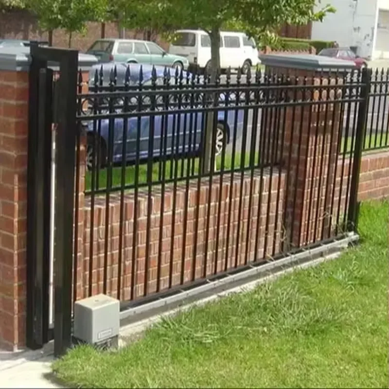 New Design Aluminum Fence Villa Courtyard Electric Retractable Gate Advanced Garden Fencing Electric Sliding Gate