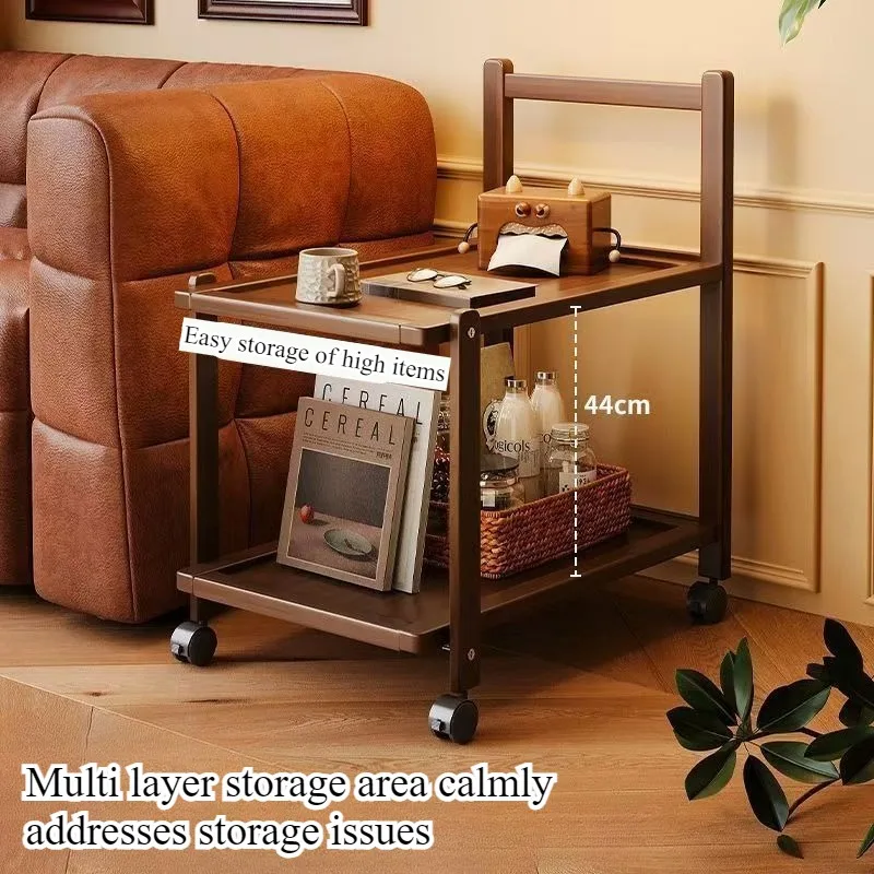 Mobile rack Multi-layer trolley Coffee table Floor to ceiling Living room Storage rack Kitchen Multifunctional sundries storage