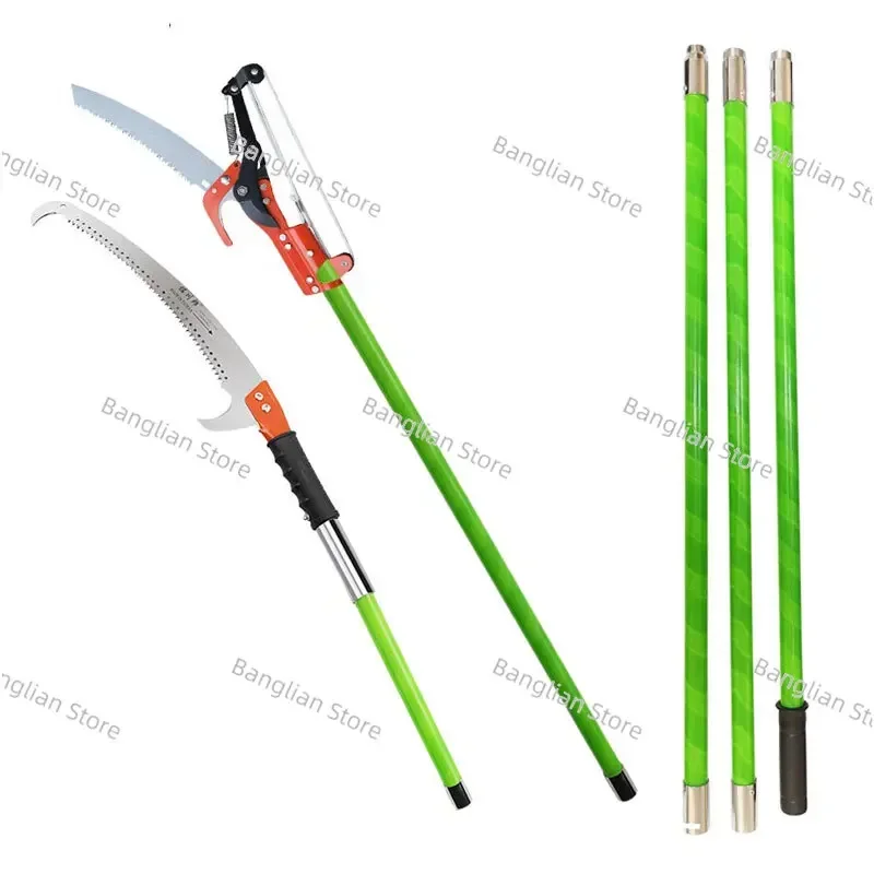 Pole Chain Saw, High-Branch Saw, FRP Insulated Telescopic Shears, High-altitude Pruning, Lengthening Fruit Tree, Orchard Garden