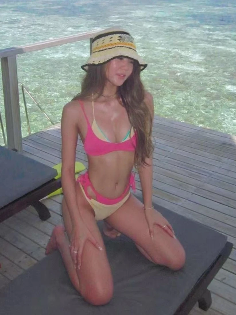 

Backless Swimsuit High Waist Split Bikini Set for Women Swimsuit Trendy Swimwear Chic Beach Vacation Summer Party Fashion New