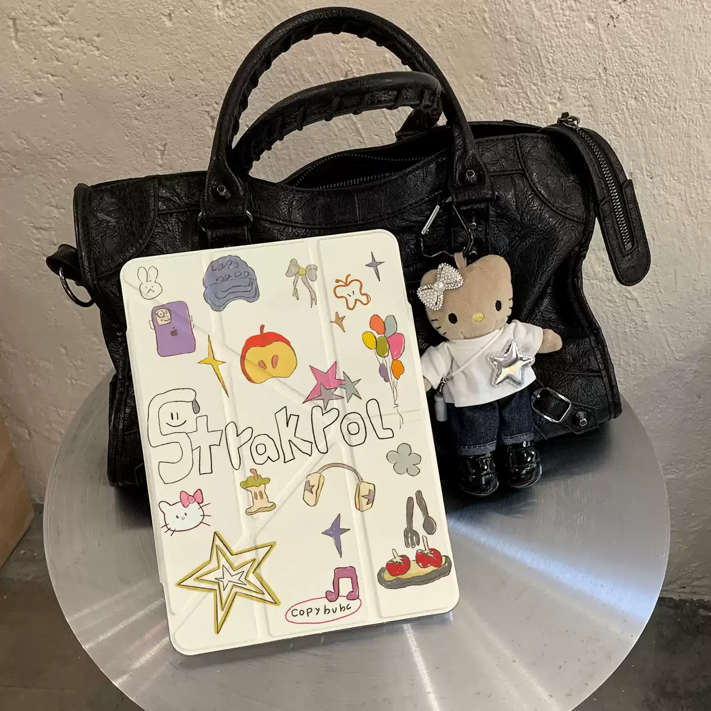 Pencil-style Star Doodle Tablet Case For iPad Pro 11 12.9 13 M2 M4 M3 M5 Shell 8.3 9.7 10.2 5/6/7/8/9/10/11th Air 3 4 5 6 Cover 2