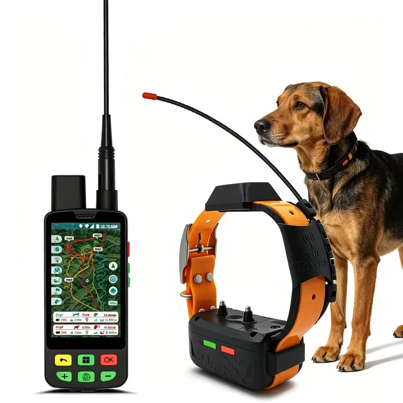 ESEEK Multi-Function Dog GPS Collar: IP68 Submersible Design + Configurable Stay Cue Alerts & Position Marking Tools
