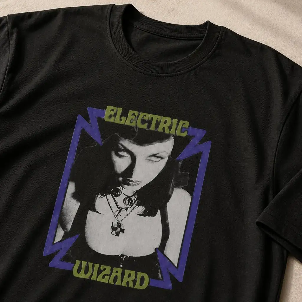 Heavy Metal Electric Wizards Men Retro T Shirt 100% Cotton Clothing Fun Short Sleeve Tee Gift T-Shirts