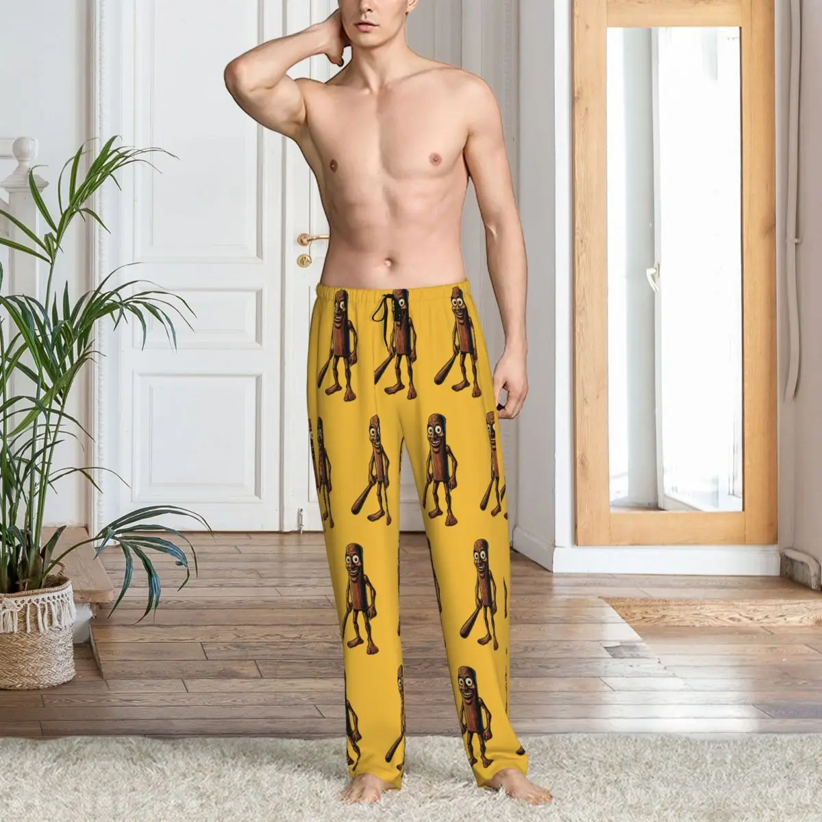 Custom Italian Brainrot Pajama Pants Men Animals Cartoon Lounge Sleep Drawstring Sleepwear Bottoms with Pockets
