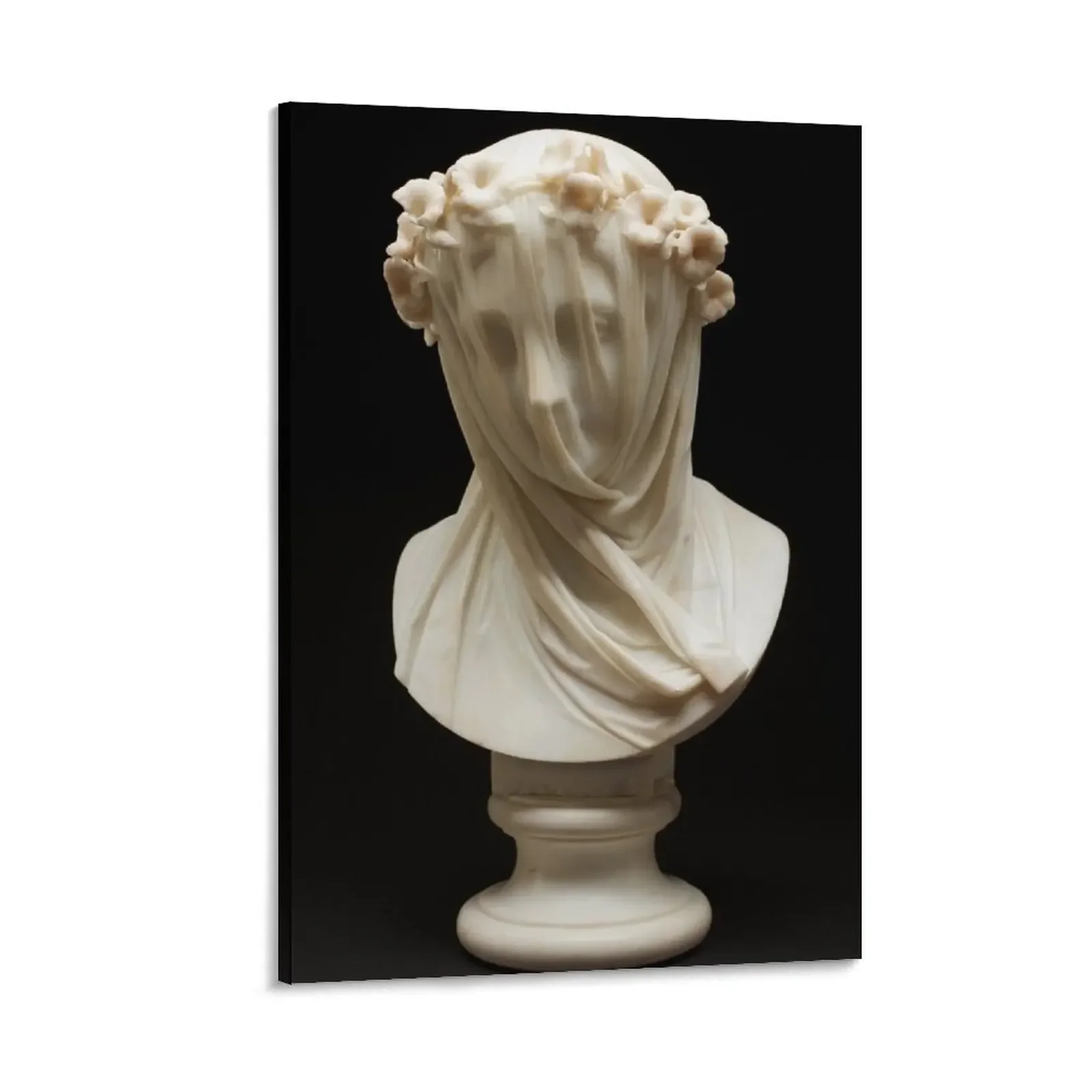 

Veiled Lady - Raffaelo Monti (1860) Canvas Painting Decoration bedroom aesthetic room decoration paintings wall decor