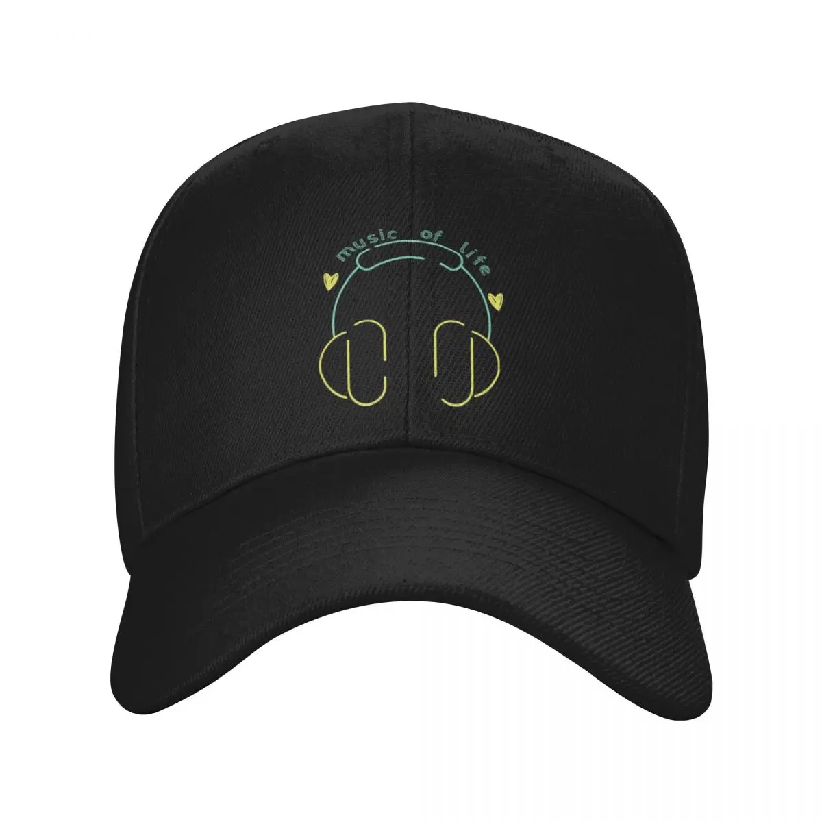 

Music of life Baseball Cap Male hat New Hat cute Sunhat Golf Wear Men Women's