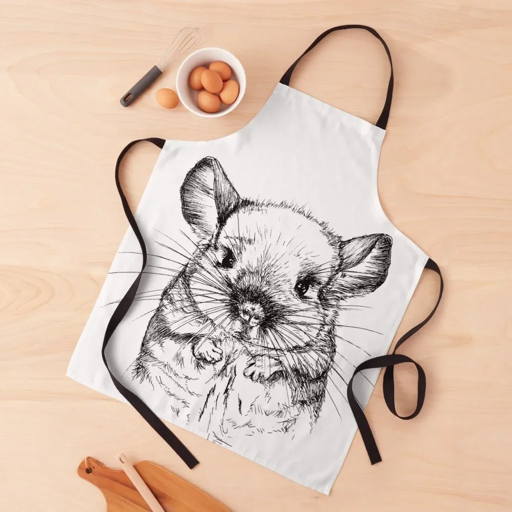 

Chinchilla my Love Apron Kitchen For Men Camping Kitchen For Women Apron