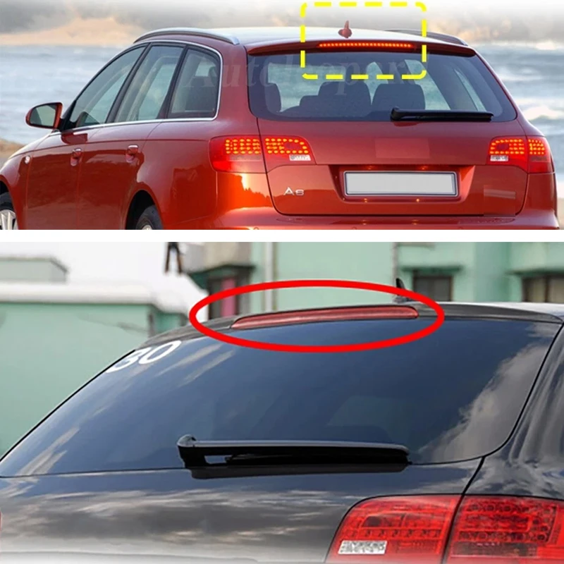 Image of 1 Stück für Audi A6 4F AVANT RS6 S6 C6 2004-2008 2009 2010 2011 Auto Rücklicht Hochmontierte LED Dritte Bremsleuchte 4F9945097