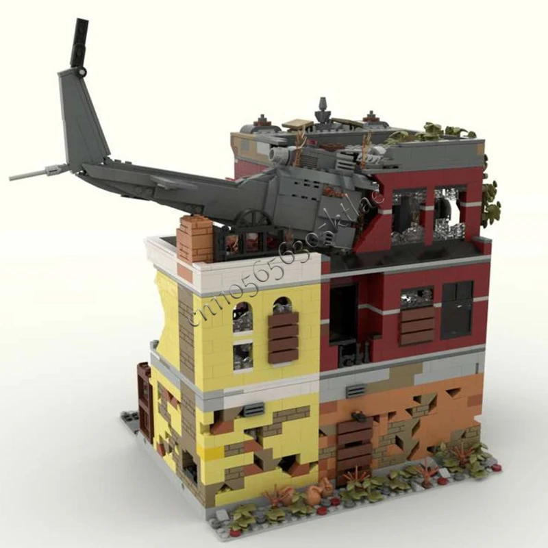 3470 PCS House Street 10312 Jazz Club Apocalypse Version MOC Customize Modular Building Block Technology DIY Holiday Toy Gifts