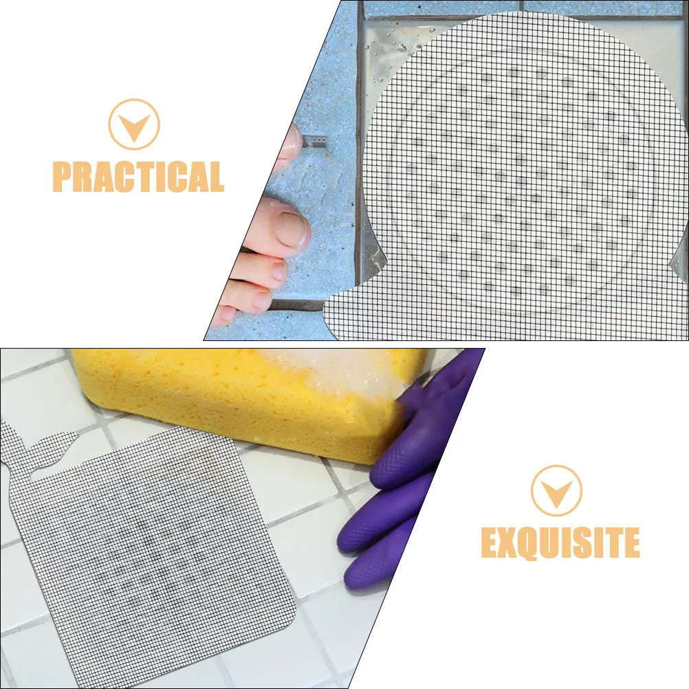 

20Pcs Anti Clogging Sticker for Floor Drains Mesh Design Easy to Use and Detach Prevent Blockage in Bathrooms Shower Drain Cover