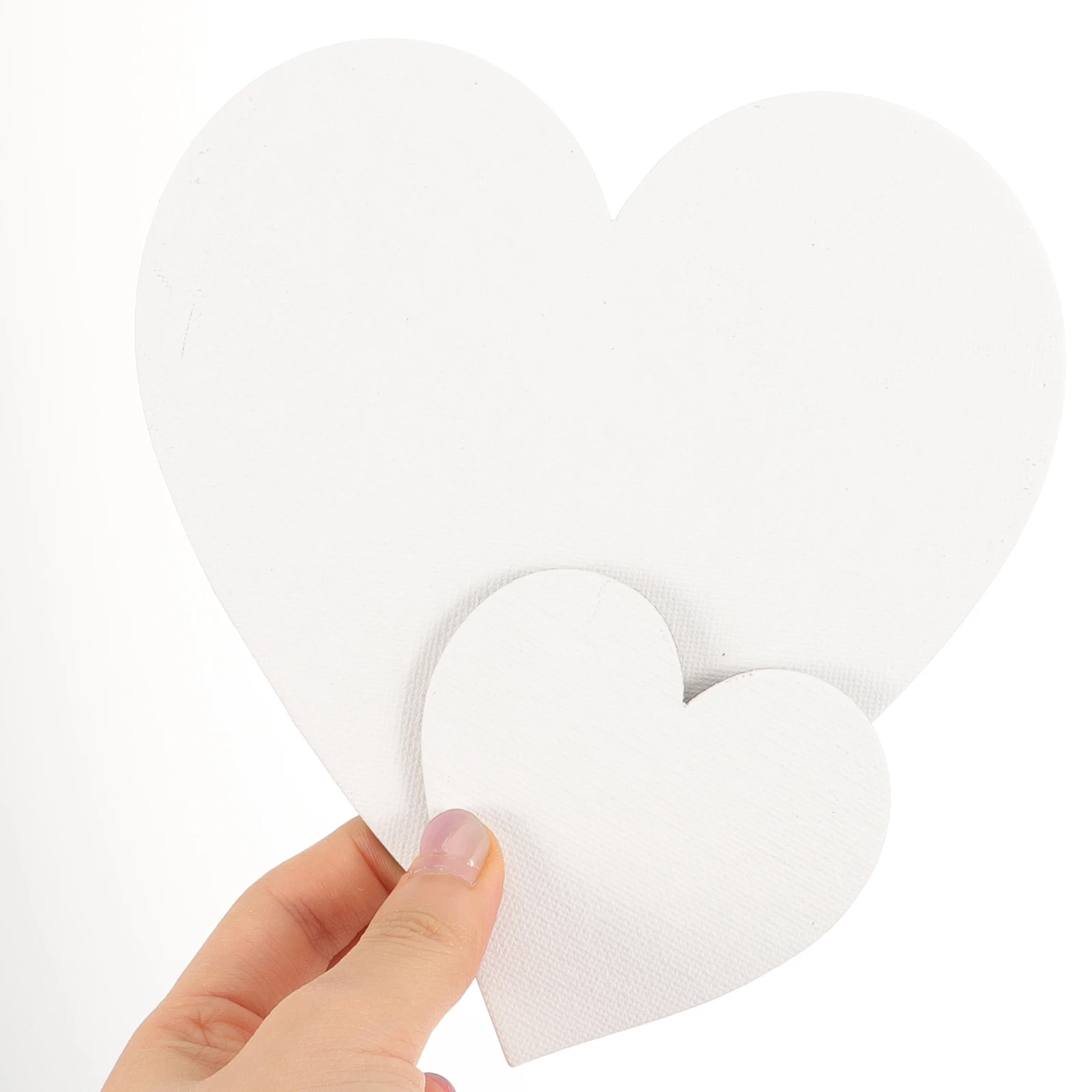 

6 Pcs Heart Shaped Canvas Panels 15X15cm 7.5X7.5cm Art Canvases for Acrylic Oil Paint Painting Boards Kids Studio