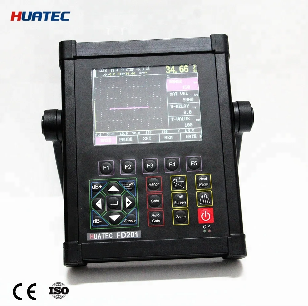 HUATEC Digital ultrasonic flaw detector FD201B, ultrasonic detector , NDT, UT, ndt test