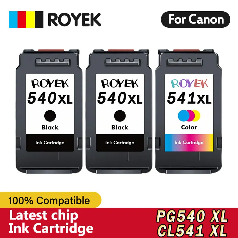 PG 540 541 Tintenpatronen-Ersatz für Canon PG540 CL541 XL Kompatibel mit MX525 MG2150 MG3100 MG3250 MG3550 MG4100 MG4250 Drucker