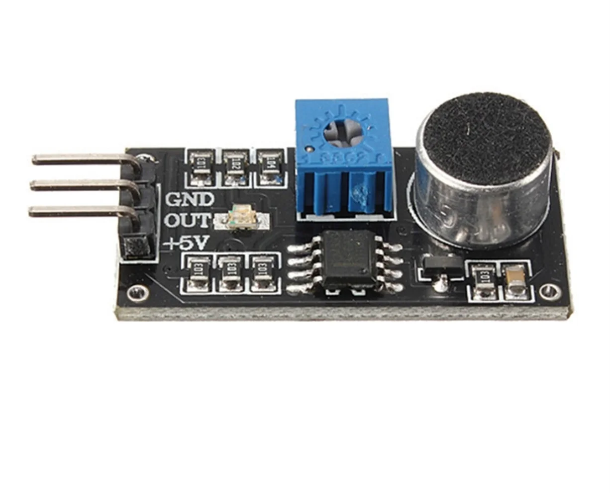 Sound control sensor module, high sensitivity microphone, sound sensor detection module