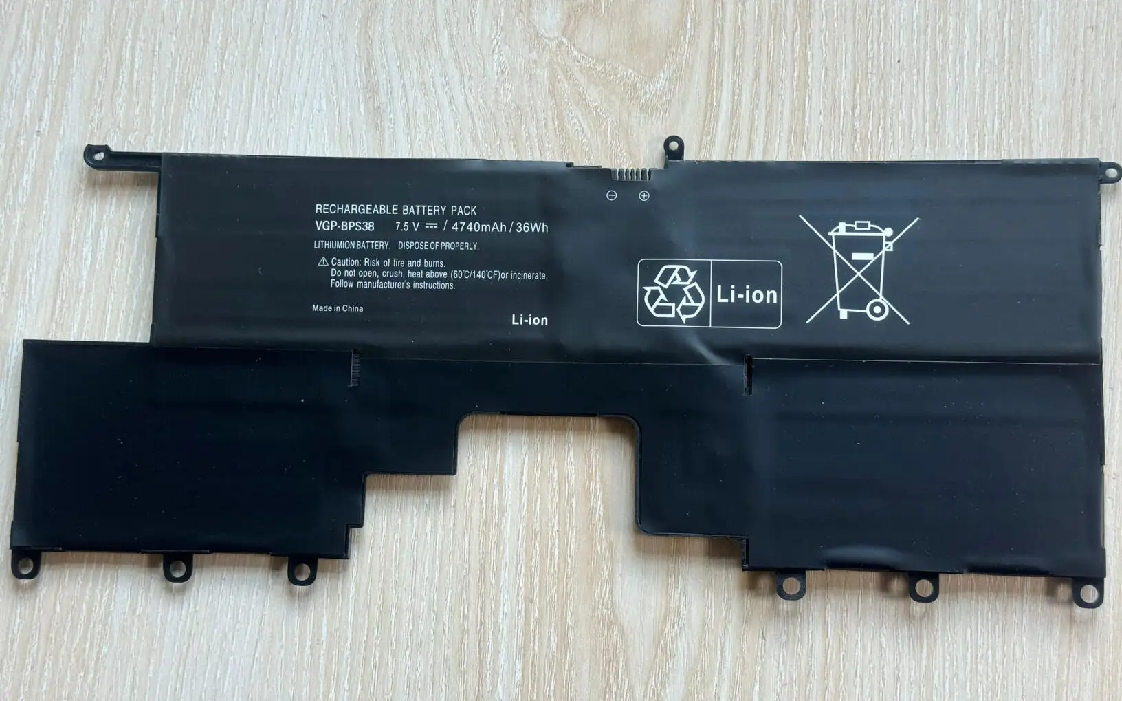 Imagem -02 - Bateria do Portátil para Sony Vaio Pro11 Pro13 Svp1321bpxb Svp13216pg Svp132a1cm Svp11217scs Bps38 7.5v 4740mah Vgp-bps38