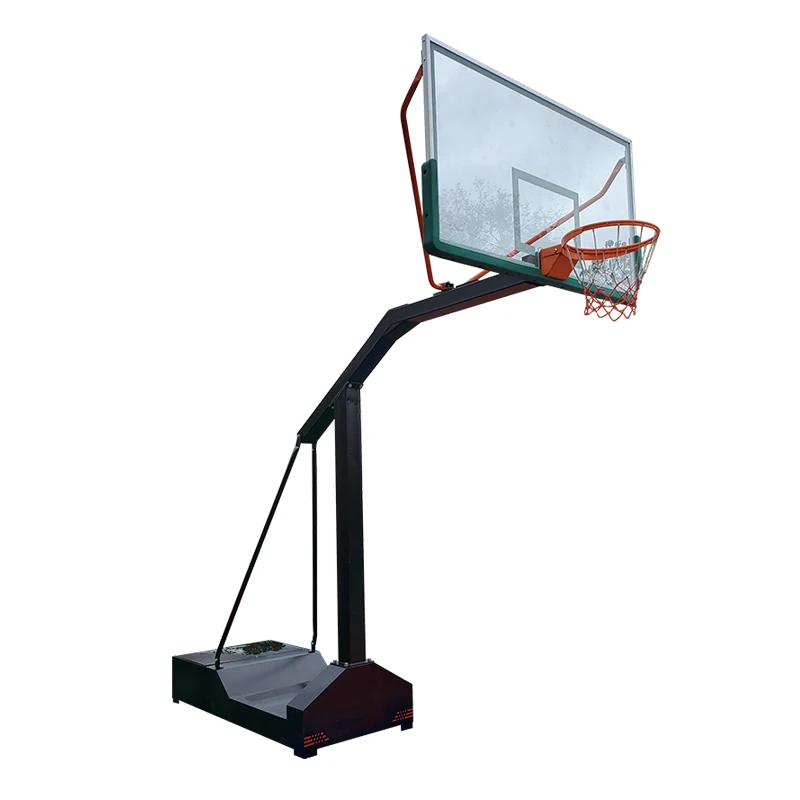 Hot Selling Basket Ball Hoops Standard Adjustable Basketball With Rim Poles And Backboards