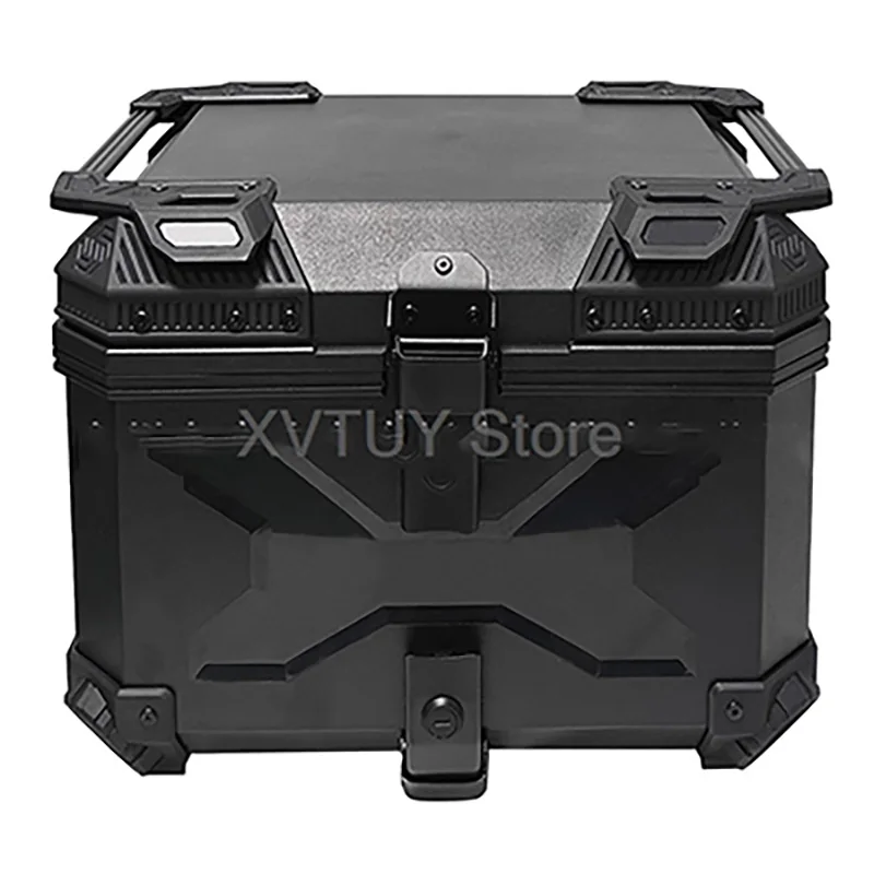 

45L Motorcycle Case 50kg Load Capacity Tail Bag ABS Quick Release Rear Trunk Textured Surface Luggage Box For Scooter Adventure