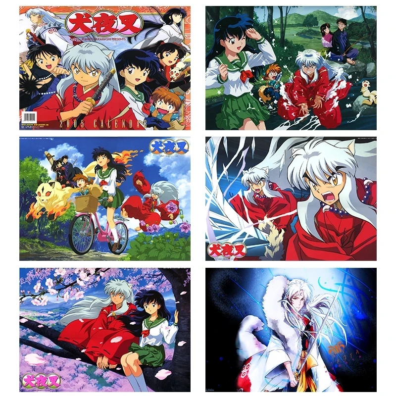 DIY Oil Painting By Numbers Classical Japanese Anime Inuyasha Handpainted Art Wall Home Decor Kids Room Decoration Otaku Gift