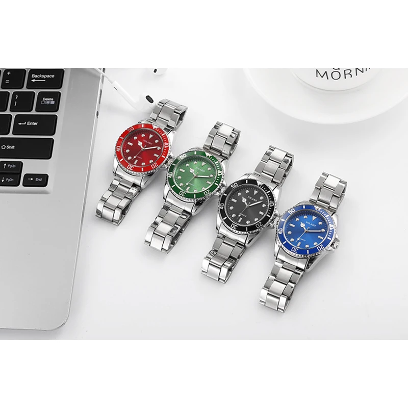 UTHAI Men's Watch Fashion Trend Business Watch Stainless Steel Strap Quartz Watch Watch Clock Gift V0039