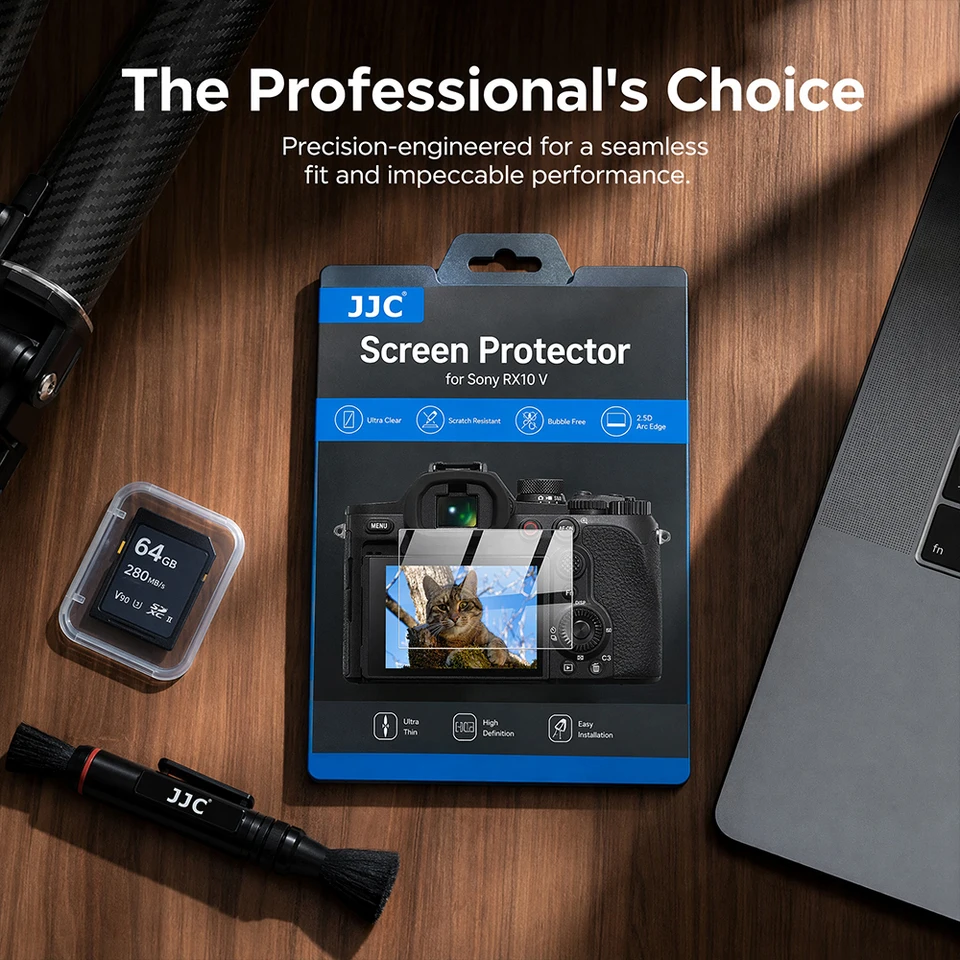 Vidrio Templado 9H para Sony RX10 V, Protector de Pantalla Durable HD Transparente Película Protectora contra Rayones Accesorios 3