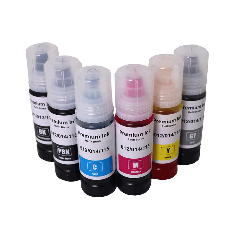 552 554 011 012 013 014 114 115 116 Refill Ink 70ML for Epson L8160 L8168 L8180 L8188 ET-8500 ET-8550 EW-M873T EW-M973A3T