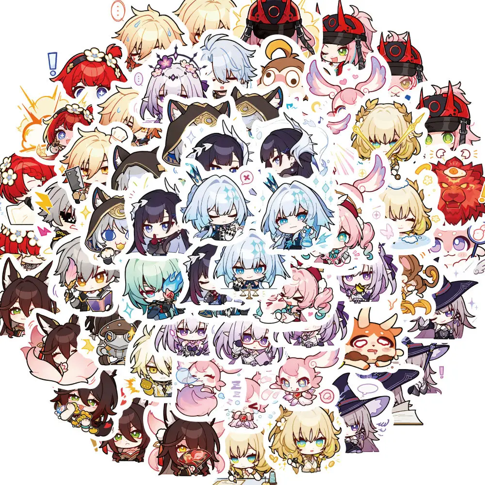 

140/70 шт. Honkai: Star Rail Phainon игры наклейки анимация мультяшная наклейка DIY украшения ноутбук гитара автомобиль велосипед наклейки