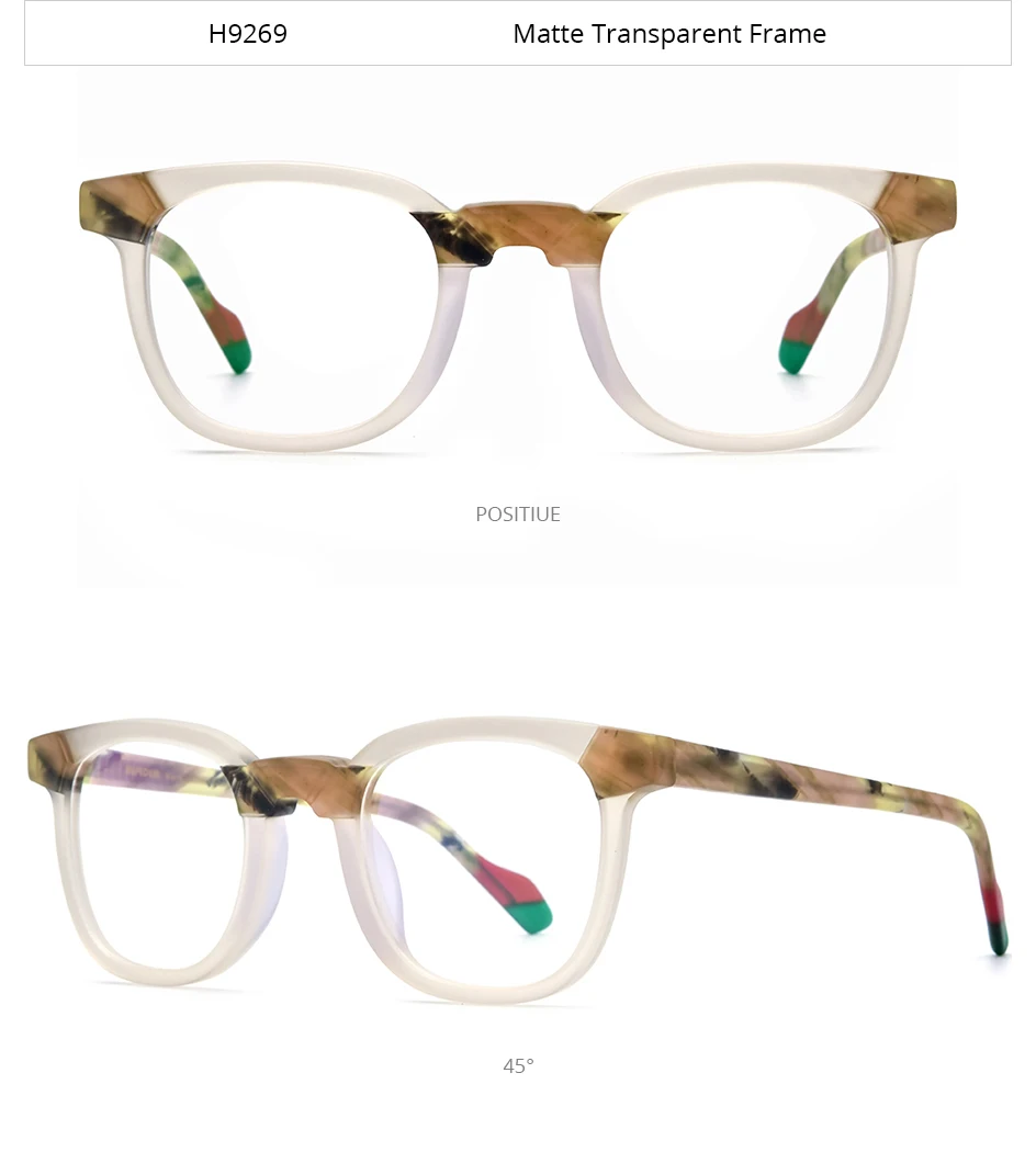 HEPIDEM Multi-Acetat-Brillengestell, Herren- und Damenmodell, Markendesign, quadratische Brille, japanische Handarbeit, Johnny Depp-Brille, 9269 – Detail 16