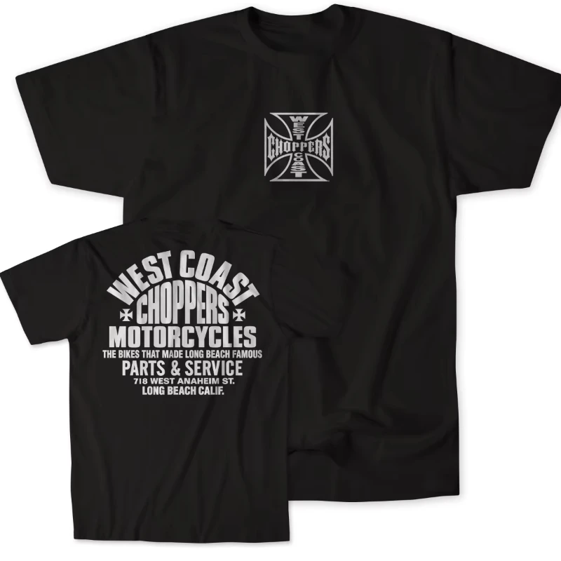 Heißes West Coast Choppers Grafik-Baumwoll-T-Shirt Unisex Sommer Kurzarm Mode Marken-T-Shirt Luxus Casual Vintage Tees 2026 Neu – Detail 8