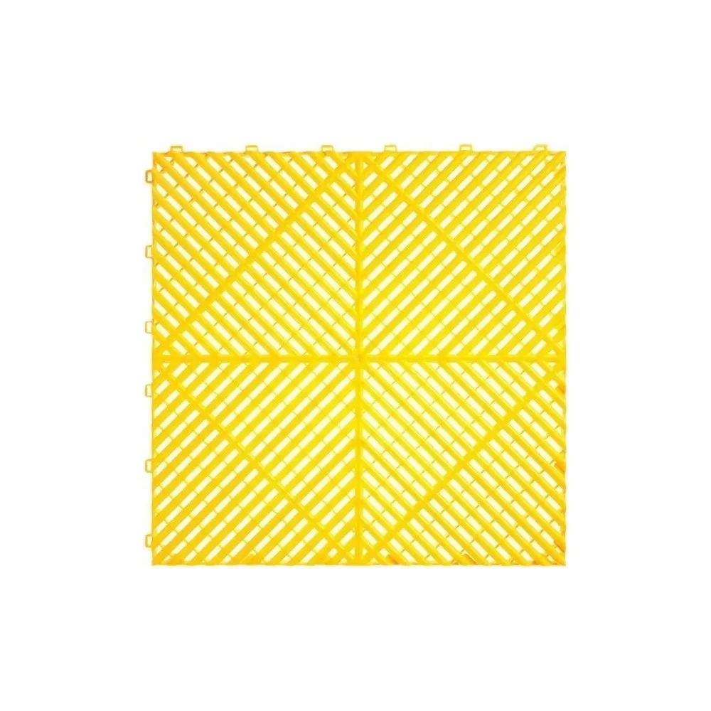 400x400x18mm Floor Garage Tile Anti-Slip Plastic Garage Slabs Waterproof Interlocking Drainage Mat For Car Parking Wokshop