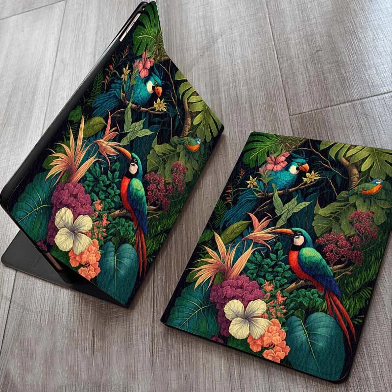 

Cat Parrot Illustration For OPPO Realme Pad Air X 10.36 11 Inch Tablet Case