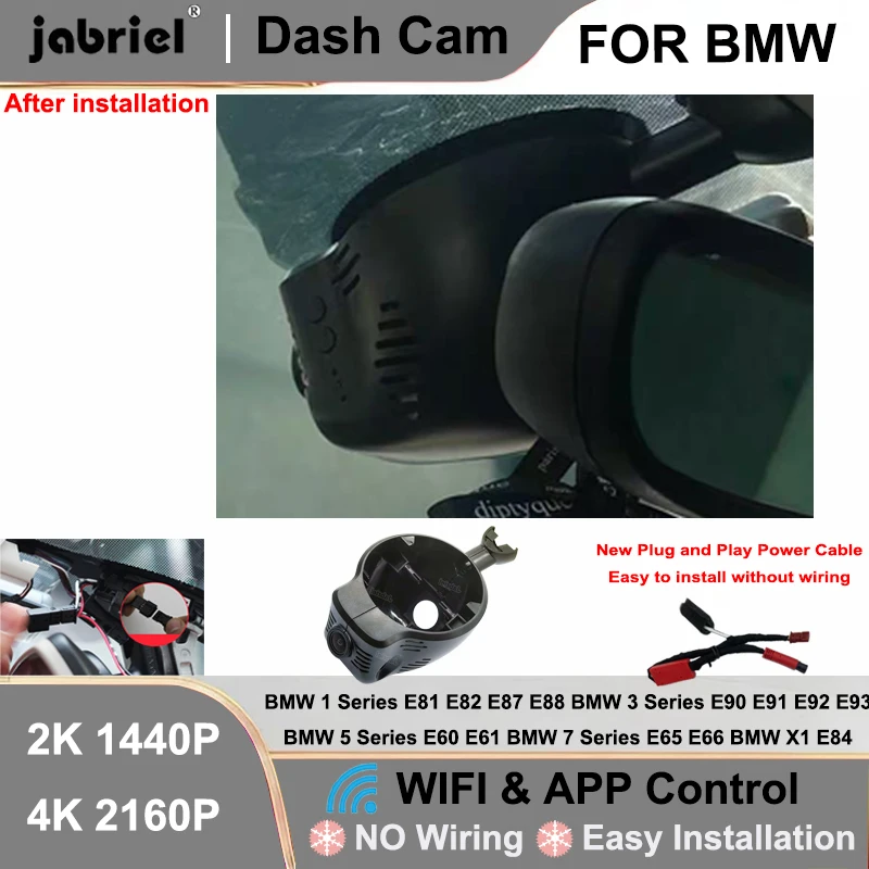 

Jabriel 2K 4K Car DVR Wifi DashCam For BMW MINI CountryMan JCW Clubman F54 F60 F56 Cooper S D ONE f56 f57 f60 f54 f55 2004-2021